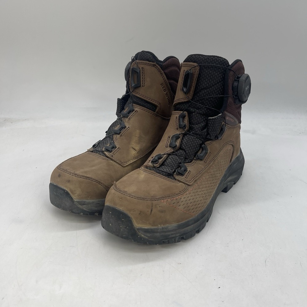 RED WING Apex BOA Boots Womens 7 D Waterproof Safety Toe Workwear Brown 2145